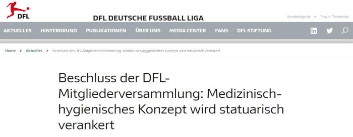 德国足球职业联盟官网截图
